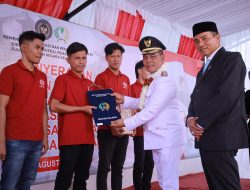 Bupati Aceh Besar Serahkan Remisi Bebas Untuk 4 WBP Rutan Jantho.