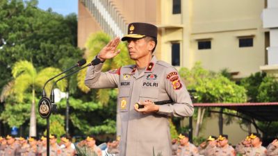 Kapolda Brigjen Marzuki Ali Pimpin Apel Perdana Di Mapolda Aceh.