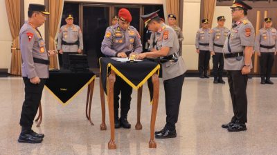 Brigjen Pol Marzuki Ali Basyah Dilantik sebagai Kapolda Aceh.