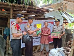 Siswa Setukpa Polri Gelombang II Polres Pidie Jaya Gelar Baksos di Meuredu.