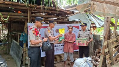 Siswa Setukpa Polri Gelombang II Polres Pidie Jaya Gelar Baksos di Meuredu.