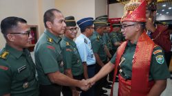 Forkopimda dan Tokoh Adat Aceh Sambut Pangdam IM Joko Hadi Susilo di Bandara SIM.