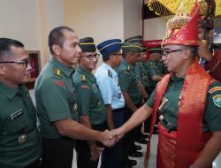 Forkopimda dan Tokoh Adat Aceh Sambut Pangdam IM Joko Hadi Susilo di Bandara SIM.