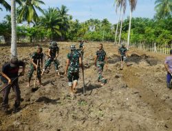 Dukung Program Ketahanan Pangan, Kodam IM Olah Lahan Tidur Jadi Lahan Produktif.