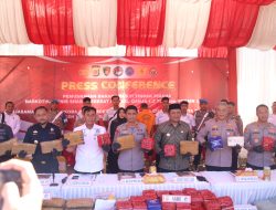 Polda Aceh Berhasil Gagalkan Peredaran 80,5 Kg Sabu, 1,3 Ton Ganja, dan 1 Kg Kokain.