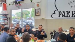 Dansat Brimob Polda Aceh Silahturahmi dengan Insan Pers.