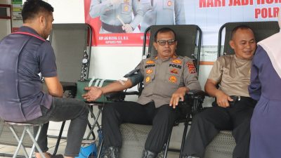Polres Pidie Gelar Bakti Kesehatan Donor Darah