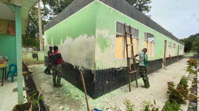 Kodam Iskandar Muda Rehabilitasi SD Kartika XIV-1 Lampriet Banda Aceh.