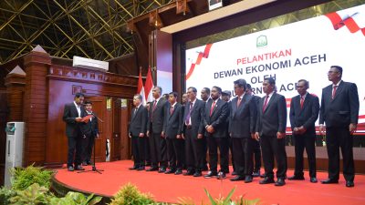 Gubernur Mualem Lantik Dewan Ekonomi Aceh.