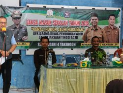 Kejati Aceh Laksanakan JMS di SMAN 4 Takengon.