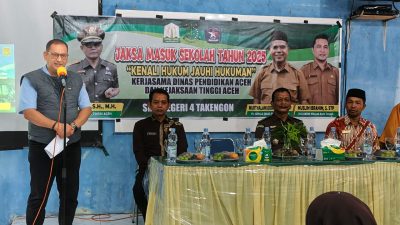 Kejati Aceh Laksanakan JMS di SMAN 4 Takengon.