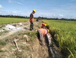 Kodam IM dan BWS Sumatera I Bangun Irigasi Tersier di Aceh Utara.