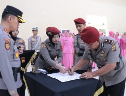Kapolresta Pimpin Upacara Sertijab Kasatreskrim dan Kapolsek Jajaran.