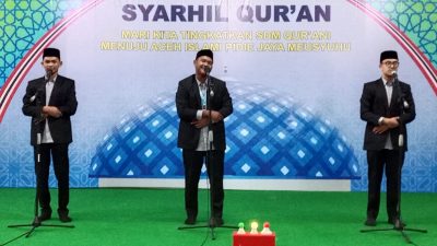 Grup Syarhil Qur’an Kafilah Aceh Besar Tampil Maksimal Pada MTQ Ke XXXVII Provinsi Aceh 2025.