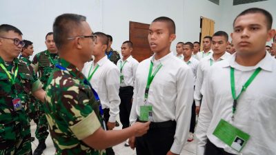Pangdam IM Motivasi Para Casis Bintara PK TNI AD Gelombang II 2025.