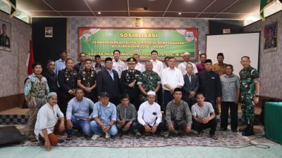 Kodam Iskandar Muda sosialisasikan Rencana Pembentukan Yonif TP di Agara.