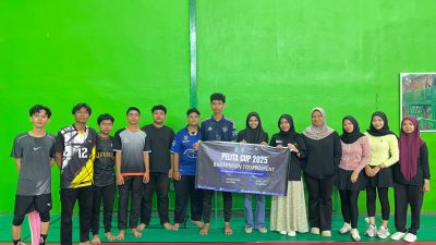 Mahasiswa UIN Ar-Raniry Tuntaskan Turnamen Badminton PELITA V Cup 2025.