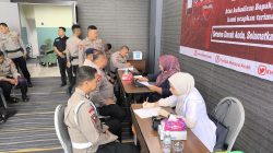 Detasemen Gegana Brimob Polda Aceh Gandeng Kyriad Muraya Hotel Gelar Donor Darah.
