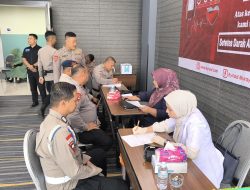 Detasemen Gegana Brimob Polda Aceh Gandeng Kyriad Muraya Hotel Gelar Donor Darah.