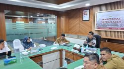 Sekda Aceh Pimpin Rapat Pembahasan Pembangunan Sekolah Rakyat bersama Kementerian PUPR.