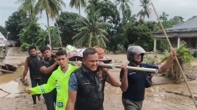 Polres Pidie Jaya dan Tim Gabungan Temukan Santri yang Hanyut di Jangka Buya.