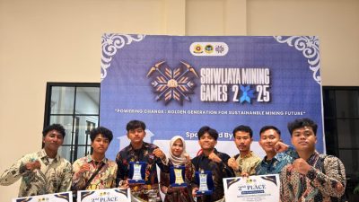 Mahasiswa Teknik Pertambangan USK Raih Tiga Prestasi Nasional di Sriwijaya Mining Games 2025.