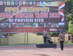 Polda Aceh Gelar Apel Kesiapan Tanggap Darurat Bencana Tahun 2025.