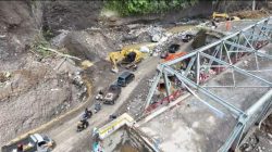 Jembatan Tenge Besi di Bener Meriah Sudah Bisa Dilintasi Kembali.