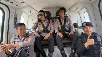 Kapolda Aceh Patroli Udara untuk Pastikan Jalur Darat Perbatasan Sumut–Aceh Aman Untuk Distribusi Bantuan