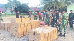 KASAD Pasok Bantuan Ke Daerah Terisolir Pameu Aceh Tengah.