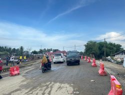 Jembatan Krueng Meureudu Kembali Dibuka, Akses Lintas Timur Aceh Normal Bertahap.