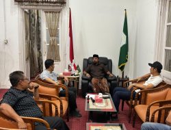 Sekda Aceh Bahas Penanganan Banjir Bersama Bupati Aceh Timur. 