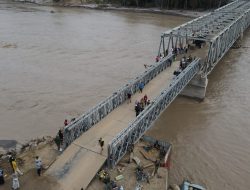 Jembatan Bailey Teupin Mane Rampung dan Sudah Bisa Dilalui.