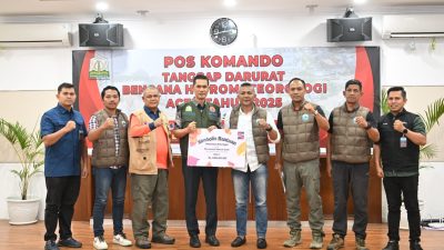 Sekda Aceh Terima Bantuan dari Pemkot Bogor.