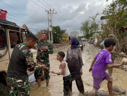 Kodam IM Dirikan Dapur Umum di Gampong Cot Manyang Pijay.