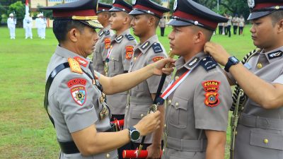 Kapolda Lantik 114 Siswa Diktukba Polri di SPN Polda Aceh.