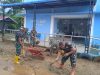 Kodam IM bersama BPBD bersihkan Puskesmas Ladang Rimba Aceh Selatan. 