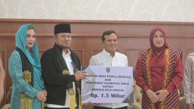 Wagub Aceh dan Ketua TP-PKK Sambut Kedatangan Gubernur Kaltim. 