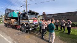 Kapolres Pijay Kerahkan Satu Unit Ekskavator untuk Percepat Pemulihan Pasca Bencana. 