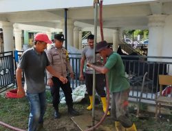 Polres Pidie Salurkan Sumur Bor Bantuan Kapolda Aceh untuk Warga Gampong Tanjong. 