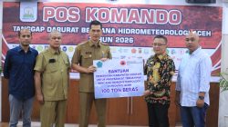 Sekda Aceh Terima Bantuan 100 Ton Beras untuk Korban Bencana Aceh dari Pemkab Konawe