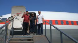 Wagub Aceh Tinjau Pembangunan Pesawat Boeing 737 untuk Wahana Manasik.