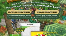 Jelang Bulan Puasa, Pemko Banda Aceh Gelar Pangan Murah Selama Dua Hari.