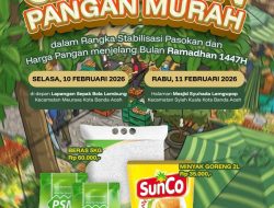 Jelang Bulan Puasa, Pemko Banda Aceh Gelar Pangan Murah Selama Dua Hari.