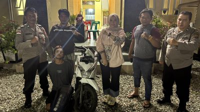 Polisi Ringkus Dia Pencuri Tas di Depan Apotek Sehat. 