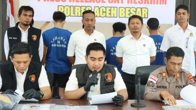 Satreskrim Polres Aceh Besar Ungkap Kasus Curanmor. 