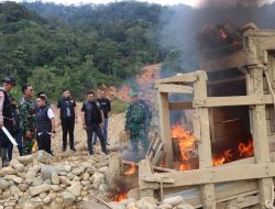 Polda Aceh Tindak TegasTambang Emas Ilegal di Geumpang.