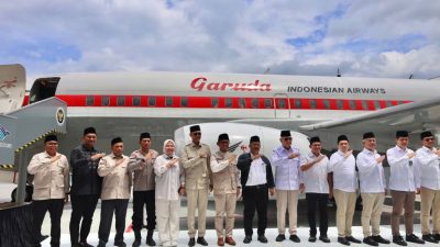 Kapolda Aceh Hadiri Peresmian dan Penyerahan Mock-Up Pesawat Garuda Indonesia di Asrama Haji.