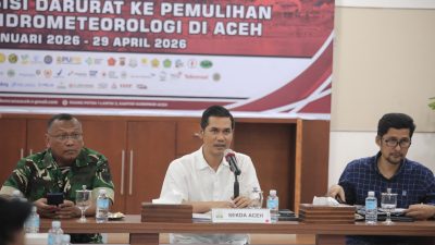 Sekda Aceh Instruksikan Percepatan Huntara dan Stok Logistik Sebelum Ramadhan. 
