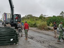 TNI kebut Pembangunan Jembatan Bailey Desa Karang Rejo, Bener Meriah.